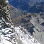 Matterhorn Early Morning view down into Zermatt. Photo: John Peck