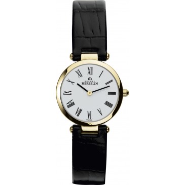 Womens Gold Plated Epsilon Strap Watch.