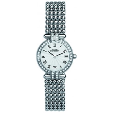 Womens Stainless Steel Perle Bracelet watch.