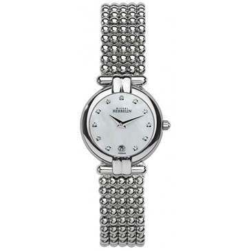 Womens Stainless Steel Perle Bracelet Watch.