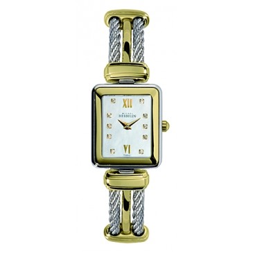 Womens Two Tone Cable Watch.