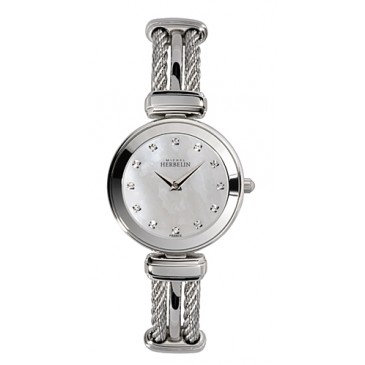 Womens Stainless Steel Cable Watch.