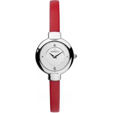 Womens Stainless Steel Salambo Leather Watch