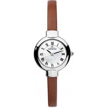 Womens Stainless Steel Salambo Leather Watch
