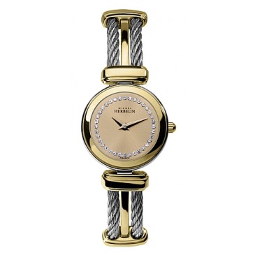 Womens Two Tone Cable Watch.