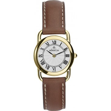 Womens Gold Plated Equinoxe Strap Watch.