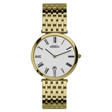 Mens Gold Plated Extra Flat Epsilon Bracelet Watch.