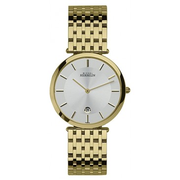 Mens Gold Plated Extra Flat Epsilon Bracelet Watch.