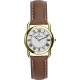 Womens Gold Plated Equinoxe Strap Watch.